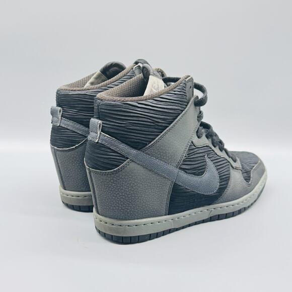 Nike Dunk Sky Hi Shoes Womens Size 10 Wedge High Top Hidden Heel Trainers - Picture 7 of 10